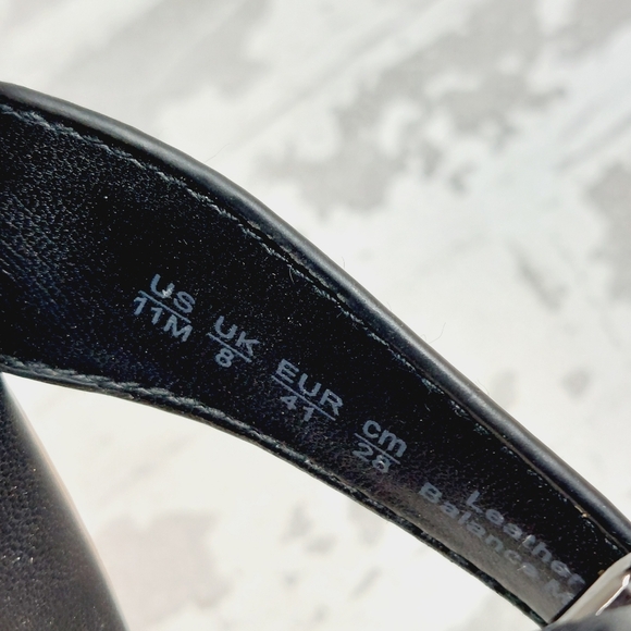 New Sarto By Franco Sarto Greene Black Leather Gladiator Sandals M152 - Picture 10 of 11